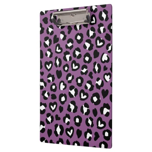 Dierenprint, Paarse luipaard, Cheetah Spots, Hart Klembord (Links)