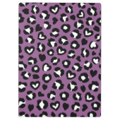Dierenprint, Paarse luipaard, Cheetah Spots, Hart Klembord (Achterkant)
