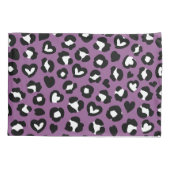 Dierenprint, Paarse luipaard, Cheetah Spots, Hart Kussensloop (Achterkant)