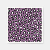 Dierenprint, Paarse luipaard, Cheetah Spots, Hart Servet (Voorkant)