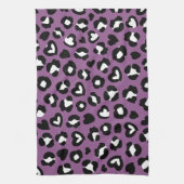 Dierenprint, Paarse luipaard, Cheetah Spots, Hart Theedoek (Verticaal)