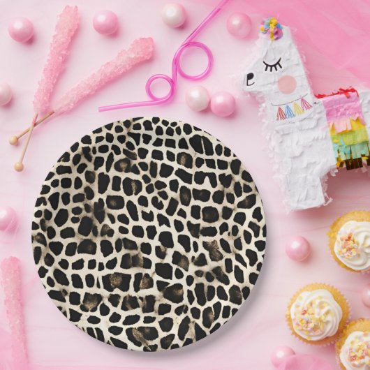 Dierenprint - Papieren Bord (Feest)