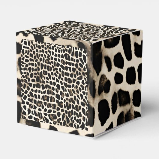 Dierenprint - Papieren gunstbox Bedankdoosjes (Achterkant)