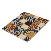 Dierenprint Patchwork Tegeltje (Zijkant)