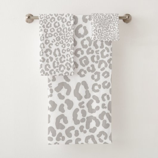 Dierenprint patroon bad handdoek (Insitu)