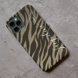 Dierenprint Patroon Camo Stripes Stijlvol op maat Case-Mate iPhone Case