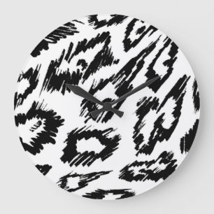 Dierenprint patroon grote klok