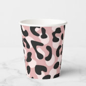 Dierenprint patroon papieren bekers (Achterkant)