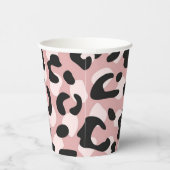 Dierenprint patroon papieren bekers (Rechts)