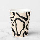 Dierenprint patroon papieren bekers (Rechts)