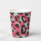 Dierenprint patroon papieren bekers (Links)
