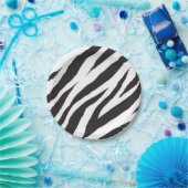 Dierenprint patroon papieren bordje (Feest)