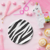 Dierenprint patroon papieren bordje (Feest)