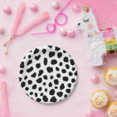Dierenprint patroon papieren bordje (Feest)