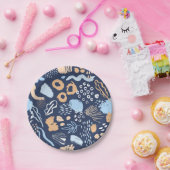 Dierenprint patroon papieren bordje (Feest)