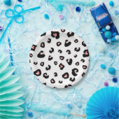 Dierenprint patroon papieren bordje (Feest)