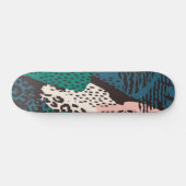Dierenprint patroon persoonlijk skateboard (Horizontaal)