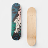 Dierenprint patroon persoonlijk skateboard (Voorkant)