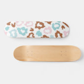 Dierenprint patroon persoonlijk skateboard (Horizontaal)