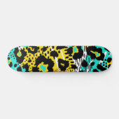 Dierenprint patroon persoonlijk skateboard (Horizontaal)
