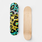 Dierenprint patroon persoonlijk skateboard (Voorkant)