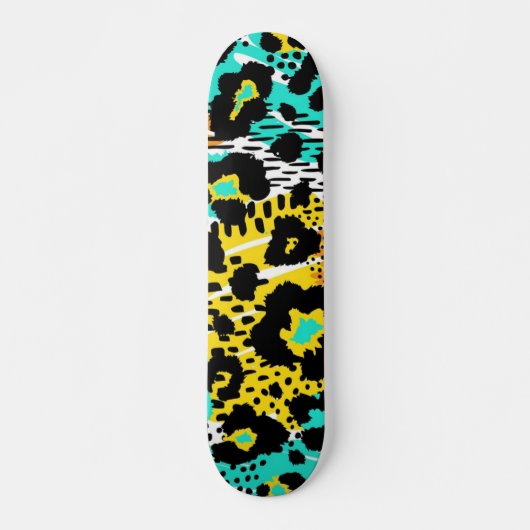 Dierenprint patroon persoonlijk skateboard (Voorkant)