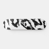 Dierenprint patroon persoonlijk skateboard (Horizontaal)