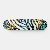 Dierenprint patroon persoonlijk skateboard (Horizontaal)