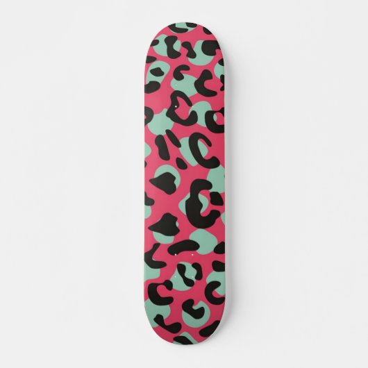 Dierenprint patroon persoonlijk skateboard (Voorkant)