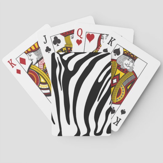 Dierenprint patroon pokerkaarten (Achterkant)