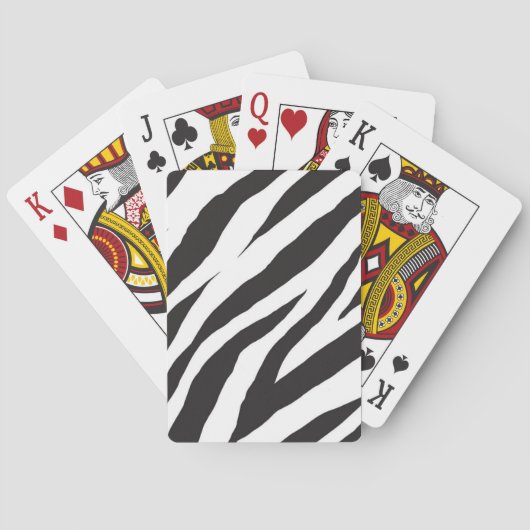 Dierenprint patroon pokerkaarten (Achterkant)