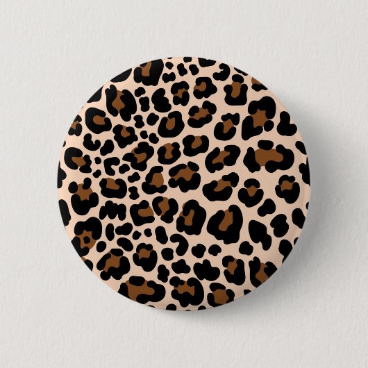 Dierenprint patroon ronde button 5,7 cm (Voorkant)