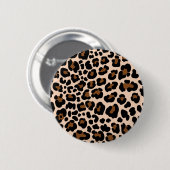 Dierenprint patroon ronde button 5,7 cm (Voorkant /achterkant)