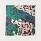 Dierenprint patroon wandkleed (Voorkant (horizontaal))