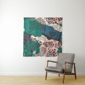 Dierenprint patroon wandkleed (In Situ (horizontaal))