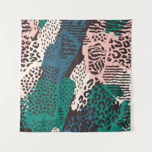Dierenprint patroon wandkleed