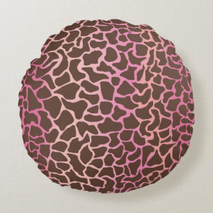 Dierenprint Rond Kussen