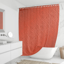 Dierenprint Rood Glitter Glam Douchegordijn