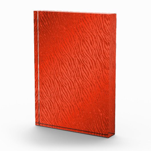 Dierenprint Rood Glitter Glam Fotoblokken (Rechts)