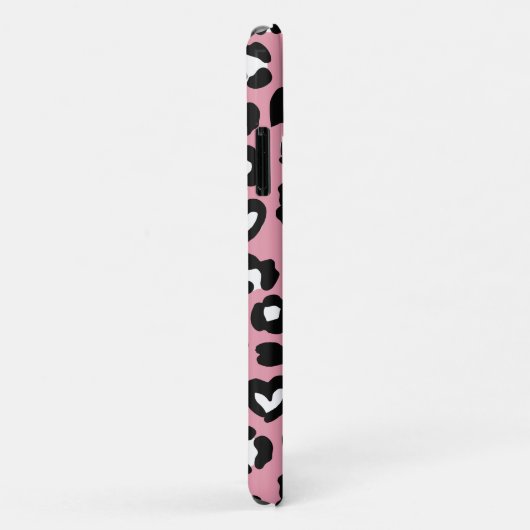 Dierenprint, roze luipaard, cheetah vlekken, harte Case-Mate iPhone case (Achterkant/rechts)