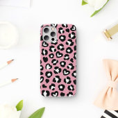 Dierenprint, roze luipaard, cheetah vlekken, harte Case-Mate iPhone case