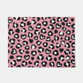 Dierenprint, roze luipaard, cheetah vlekken, harte deurmat (Voorkant)