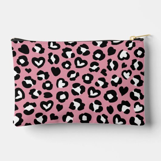 Dierenprint, roze luipaard, cheetah vlekken, harte etui (Achterkant)