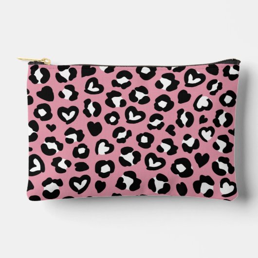 Dierenprint, roze luipaard, cheetah vlekken, harte etui (Voorkant)