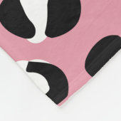 Dierenprint, roze luipaard, cheetah vlekken, harte fleece deken (Hoek)