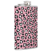 Dierenprint, roze luipaard, cheetah vlekken, harte heupfles (Rechts)