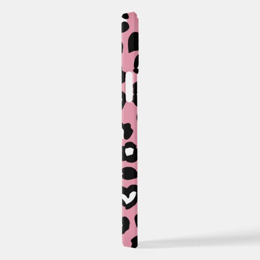 Dierenprint, roze luipaard, cheetah vlekken, harte iPhone hoesje (Rechterkant)