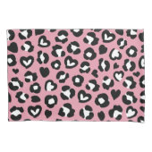 Dierenprint, roze luipaard, cheetah vlekken, harte kussensloop (Voorkant)