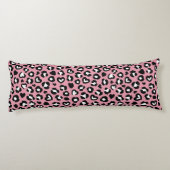 Dierenprint, roze luipaard, cheetah vlekken, harte lichaamskussen (Achterkant)