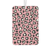 Dierenprint, roze luipaard, cheetah vlekken, harte luchtverfrisser (Achterkant)